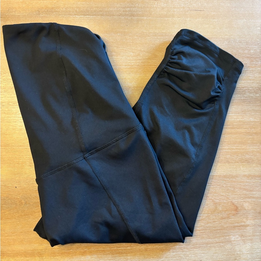 🌿 3 For $12 Ingrid & Isabel Maternity Capri Over Belly Legging Crossover, Blk, M